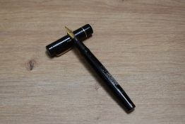 A Mabie Todd & Co Swan leverless 205/60 twist fill fountain pen in chaised black with single