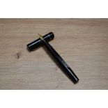 A Mabie Todd & Co Swan leverless 205/60 twist fill fountain pen in chaised black with single