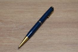 A Mabie Todd & Co Fyne Poynt ladies propelling pencil in blue