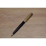 A Parker 61 propelling pencil in black with rolled gold cap