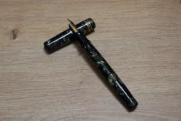 A Mabie Todd & Co Swan 1041 leverless (type 3 austerity pen) twist fill fountain pen in black