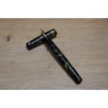 A Mabie Todd & Co Swan 1041 leverless (type 3 austerity pen) twist fill fountain pen in black