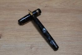 A Mabie Todd & Co Swan 1042 leverless (type 3 austerity pen) twist fill fountain pen in blue black