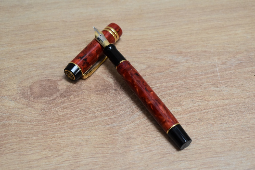 A Parker Duofold MKII Centennial converter fill fountain pen, ballpoint pen, and propelling pencil - Image 2 of 3