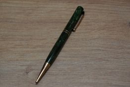 A Mabie Todd & Co Fyne Poynt propelling pencil in emerald