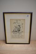 A framed and glazed Mabie Todd & Co advertising poster 'Swan Song!'
