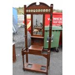 A Victorian mahogany hall stand