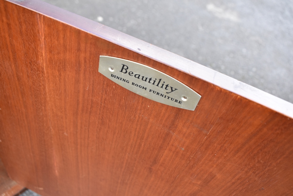A 1970s teak sideboard, labelled Beautility, width approx 153cm, depth 45cm - Image 2 of 3