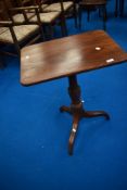 A 19th century and later occasional table having turned column on triple splay legs