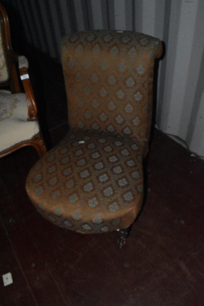Three 19th Century and later easy chairs - Image 4 of 4