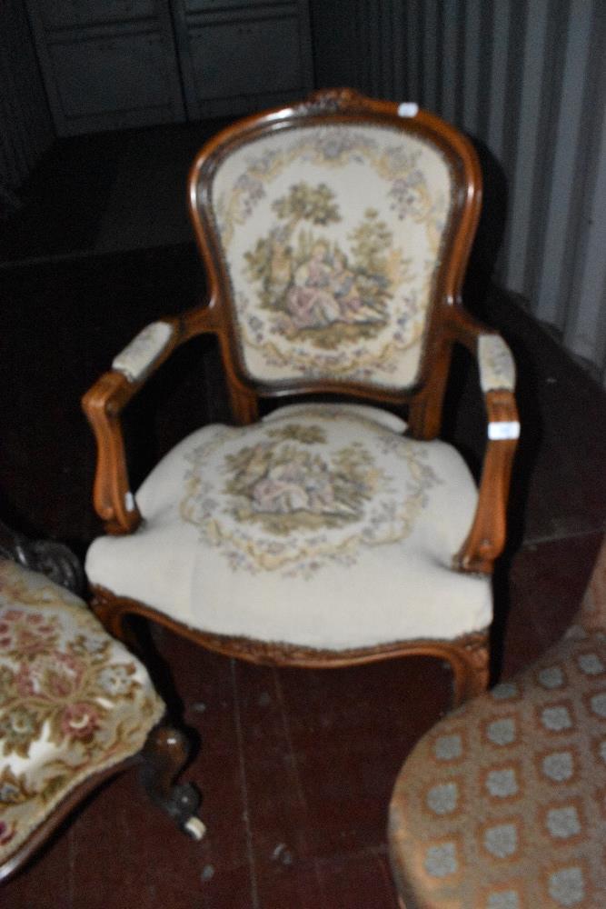 Three 19th Century and later easy chairs - Image 3 of 4