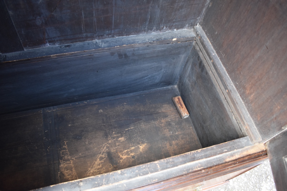 A 19th Century mahogany linen press style cupboard having open interior with hanging rail, width 133 - Image 3 of 3