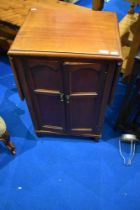 An interesting early 20th Century cabinet, possibly music or similar, with drop flaps to side and