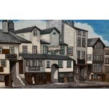 *Local Interest - 20th Century School, acrylic on board, Stricklandgate, Kendal, signed L.Wells to