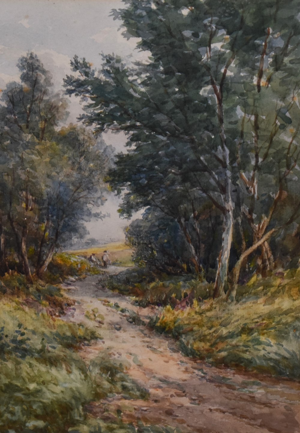 William J. King (19th/20th Century, British), watercolour, Two woodland landscapes - 'Sutton Park'