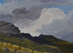 *Local Interest - John Mounsey (20th Century, British), oil on board, 'Crinkles and Bowfell,