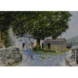 *Local Interest - Harry Berry (20th Century), watercolour, Wallowbarrow Farm House, Duddon Valley,