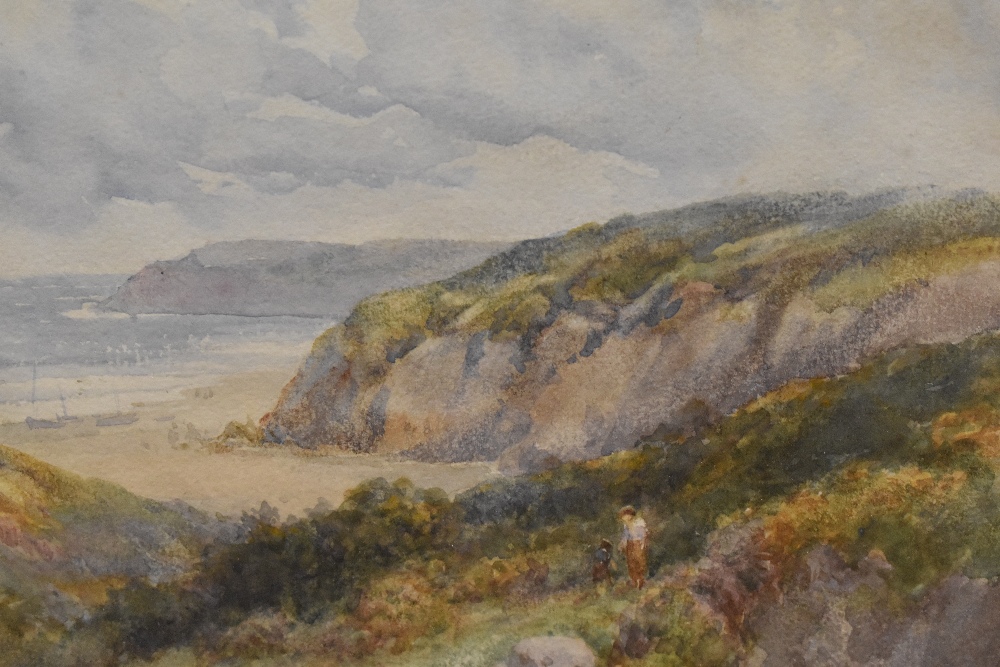 William J. King (19th/20th Century, British), watercolour, Two picturesque landscapes - 'Caswell