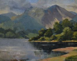 *Local Interest - Margaret Bruce (20th Century, British), oil on board, 'Ullswater', Lake