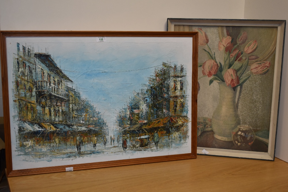 W.H.Norman (20th Century), watercolour, A vase of tulips, signed and dated 1952 to the lower - Image 2 of 5