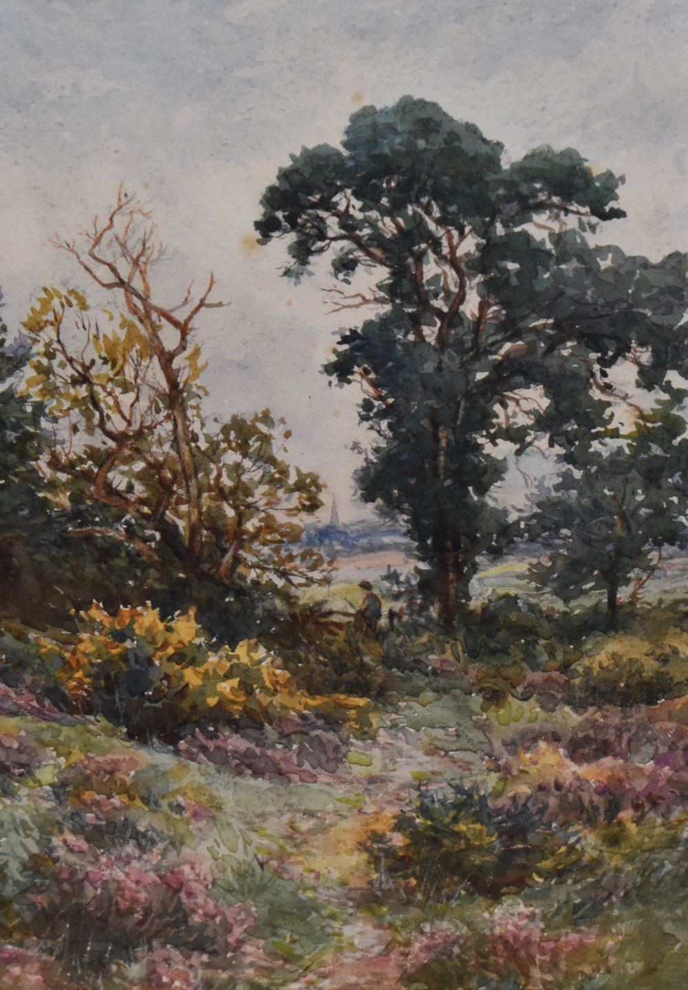 William J. King (19th/20th Century, British), watercolour, Two woodland landscapes - 'Sutton Park' - Bild 4 aus 5