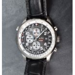 A gentlemen's Citizen Eco Drive wristwatch, the black dial with Arabic numerals without 12, 3, 6,