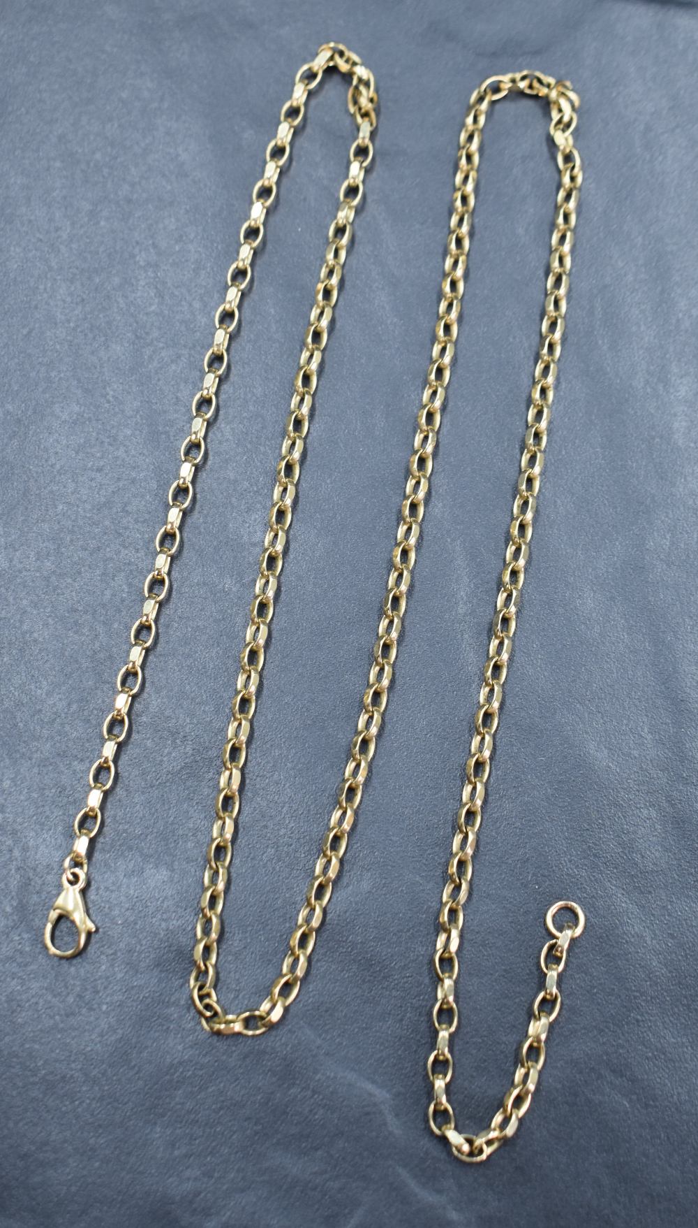 A 9ct gold belcher chain, approx 24' & 12.5g