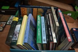 A box of 14 modern fishing books 3 of which are signed by the auther