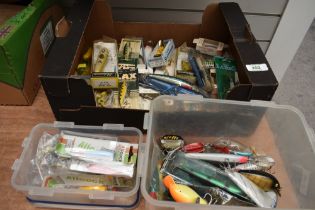 A Large diverse selection of fishing Lures many in original boxes