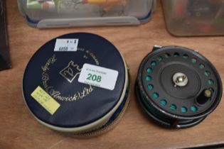 A Hardy fly reel 'The St John' in original case loaded with intermediate line