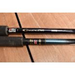 Two boat fishing rods An Abu Garcia Conolon and a team Daiwa Amophous Whisker both are 7ft 9in long