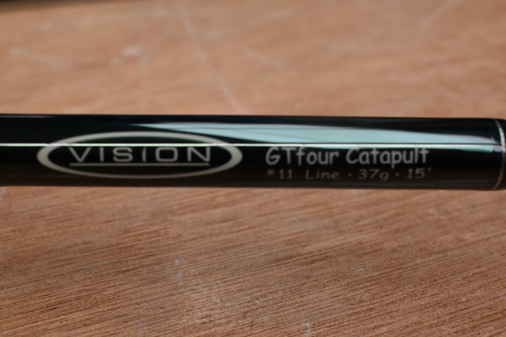 A Vision GT four 15ft 3pc Salmon fly rod in excellent condition in a soft sleeve and original hard - Bild 2 aus 4