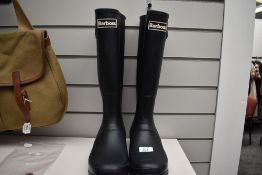 A Pair of unused Barbour wellingtons size 8