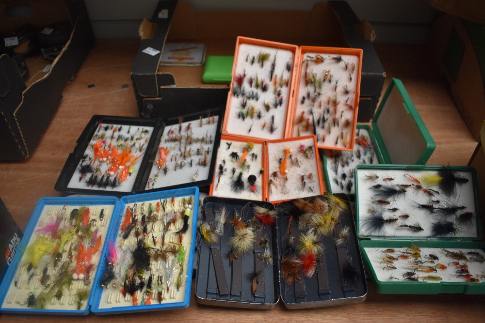 A Large collection of trout flies in 15 pocket boxes and a wallet - Image 4 of 4