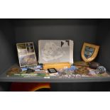 An assorted collection of ephemera and collectables relating to Ascension Island in the Atlantic