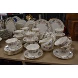 A Royal Worcester 'June Garland' part tea service (47 pieces approx)