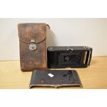 An early 20th Century Kodak No. A-122 autographic film camera with case