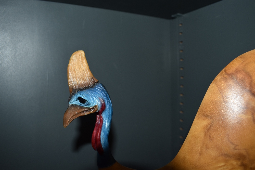 A 20th Century hand crafted Australian Cassowary study, measuring 30cm tall - Image 4 of 6