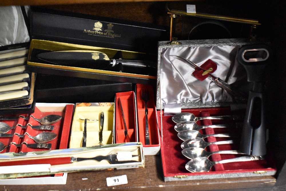 An assorted collection of boxed flatware, to include a group of six Art Deco Community plate - Bild 3 aus 3