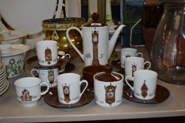 A part Mittertich Porzellan coffee set, one coffee can missing handle (19 pieces approx).