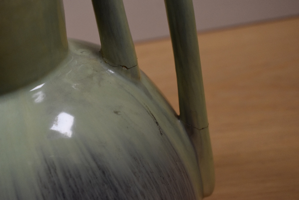 Three studio pottery jugs having decorative glazes. - Image 3 of 3