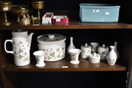 An assorted collection of Wedgwood Wild Strawberry patterned tableware, to include a lidded