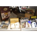 A miscellaneous selection of items including vintage postcards, ephemera, coins and books etc.