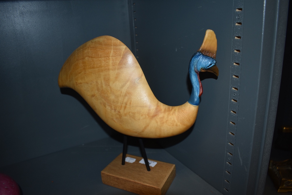 A 20th Century hand crafted Australian Cassowary study, measuring 30cm tall - Image 5 of 6