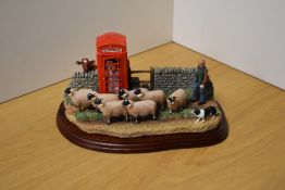 A Border Fine Arts agricultural group 'Right of Way' A6026 From the James Herriot Collection,