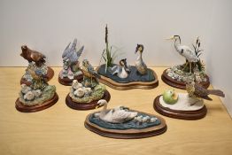 A collection of Border Fine Arts ornithological bird studies, comprising 'Patience' a limited
