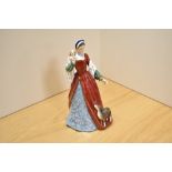 A limited edition Royal Doulton bone china figurine 'Anne Boleyn' HN3232 number 3064/9500