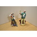 Two Royal Doulton bone china figures, comprising Punch and Judy Man HN2765 and the Puppet Maker
