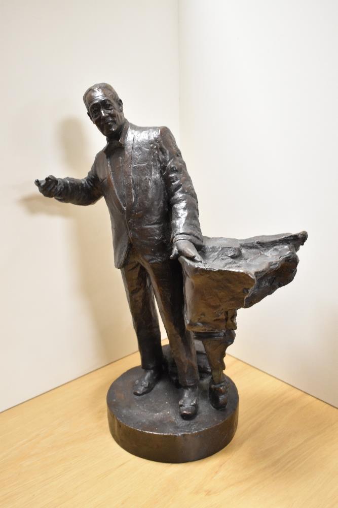 After Nicholas Dimbleby (b.1946, British), a bronze study, Duke Ellington, maquette for Soho Square,
