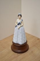 A Royal Doulton bone china limited edition figurine H.M Queen Elizabeth II produced for the 20th
